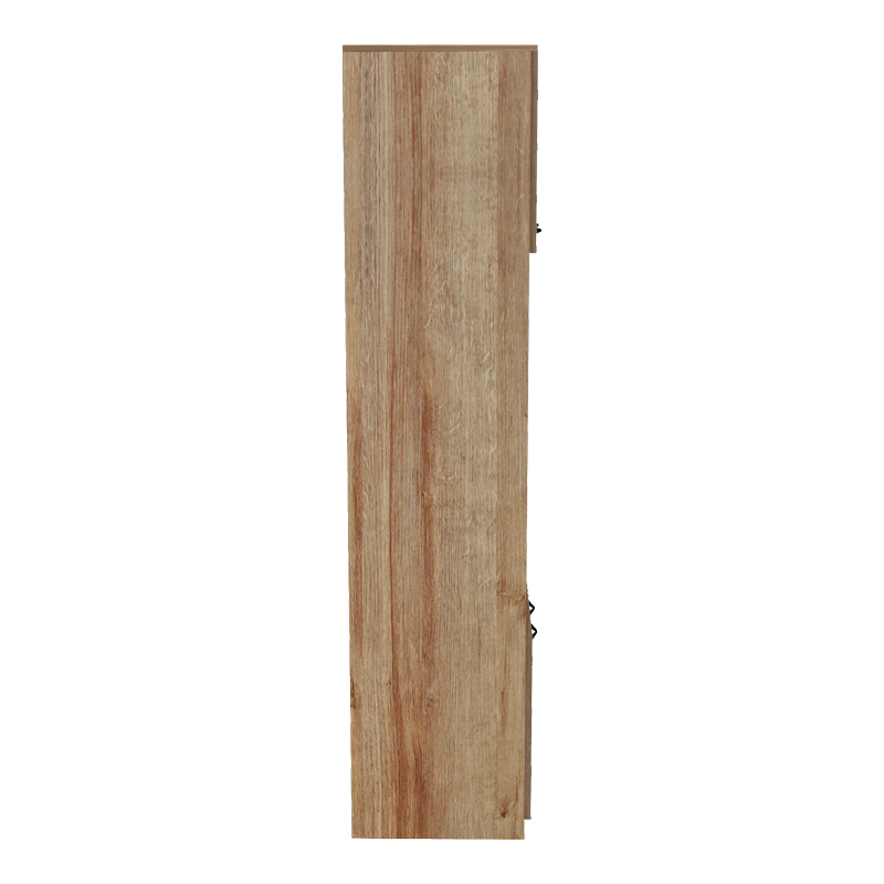 Ντουλάπα κουζίνας Rowan pakoworld σε ανθρακί-oak απόχρωση 60x42x182εκ