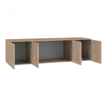 Πατάρι ντουλάπας Royal pakoworld τετράφυλλο sonoma 200x58x53εκ