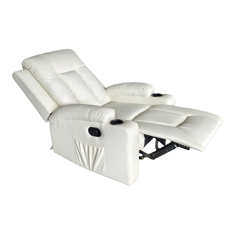Πολυθρόνα relax Gessel pakoworld PU σε κρεμ απόχρωση 80x90x98εκ