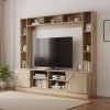 Σύνθετο σαλονιού Ambera pakoworld σε sonoma απόχρωση 200x40x171.5εκ
