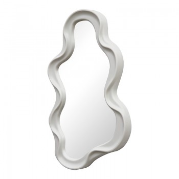 Καθρέπτης Liquid pakoworld pp σε λευκή απόχρωση 26x2.7x39εκ