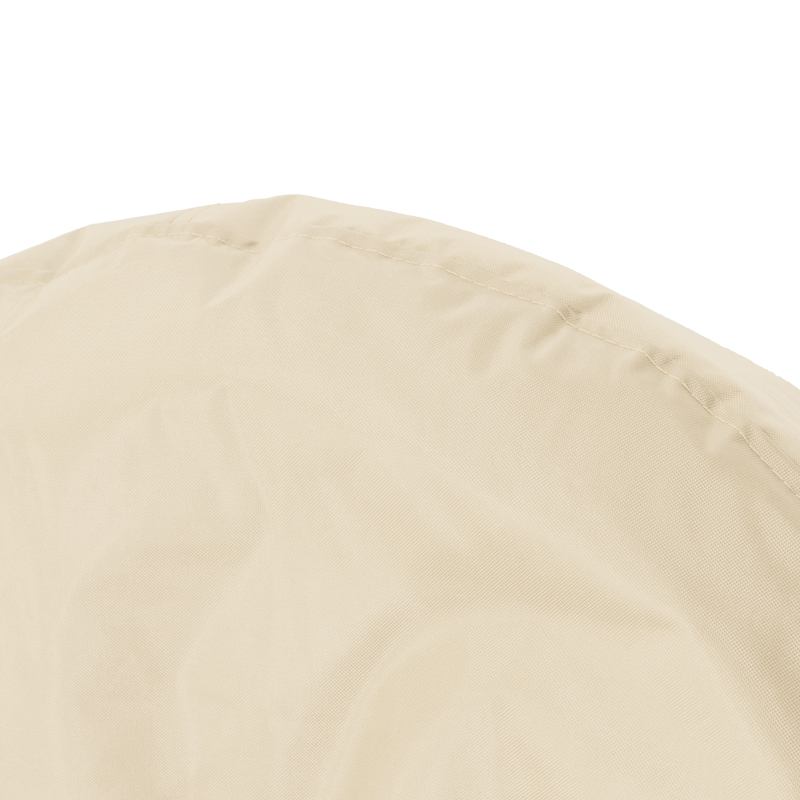 Πουφ πολυθρόνα Norm PRO pakoworld αδιάβροχο μπεζ 65x65x80εκ