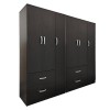 Ντουλάπα εξάφυλλη Athos pakoworld wenge 180x42x180εκ