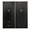 Ντουλάπα τετράφυλλη Athos pakoworld wenge 160x42x180εκ
