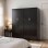 Ντουλάπα τετράφυλλη Athos Ι pakoworld wenge 160x42x180εκ
