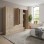 Ντουλάπα εξάφυλλη Athos pakoworld sonoma 180x42x180εκ