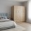 Ντουλάπα πεντάφυλλη Athos I pakoworld sonoma 170x42x180εκ