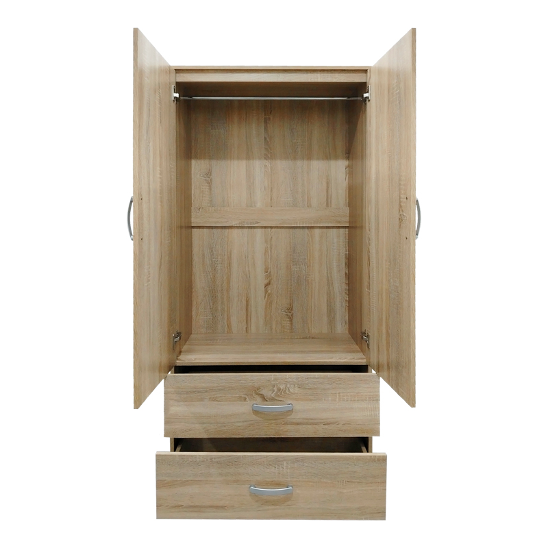 Ντουλάπα εξάφυλλη Athos pakoworld Sonoma 200.5x42x180εκ