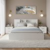 Σετ Κρεβατοκάμαρας Olympus White με Κρεβάτι 140x200εκ Σετ 3τεμ
