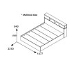 Σετ Κρεβατοκάμαρας Olympus White με Κρεβάτι 140x200εκ Σετ 3τεμ