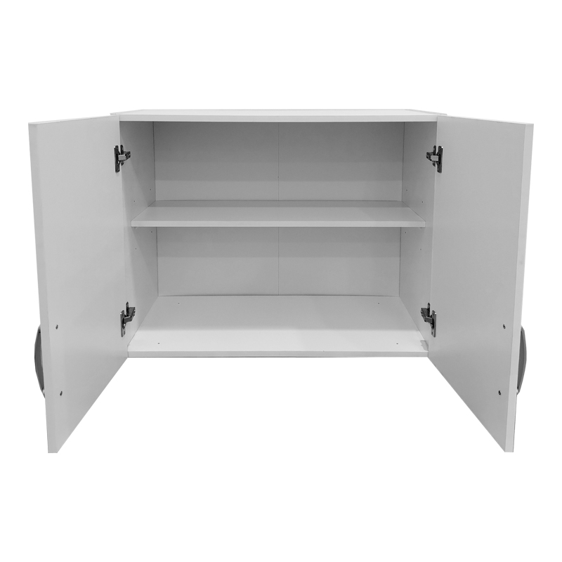 Ντουλάπα πεντάφυλλη με πατάρι Athos pakoworld λευκή 170x42x240εκ