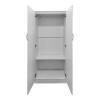 Ντουλάπα πεντάφυλλη με πατάρι Athos I pakoworld λευκή 170x42x240εκ