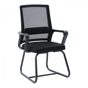 Καρέκλα επισκέπτη Palma pakoworld mesh μαύρο 46x52x94εκ