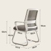 Καρέκλα επισκέπτη Palma pakoworld mesh μαύρο 46x52x94εκ