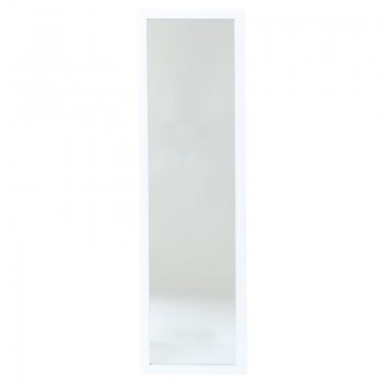 Καθρέπτης δαπέδου PWD-0112 pakoworld polyresin-γυαλί λευκό 39x35.5x125εκ