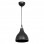Φωτιστικό οροφής μονόφωτο Lofty pakoworld Ε27 μαύρο Φ18x22εκ