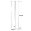 Στήλη Xara pakoworld oak 35.5x35.5x180εκ