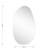 Καθρέπτης Frameless 2 pakoworld 50x1.2x85εκ