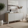 Μπουφές Billie pakoworld sonoma-γκρι 149x40x77εκ