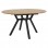Tραπέζι Frances pakoworld επεκτεινόμενο MDF sonoma-μαύρο 100-140x100x75εκ