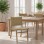 Καρέκλα Julien pakoworld rubberwood φυσικό-έδρα φυσικό σχοινί 61x54x85εκ