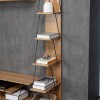 Βιβλιοθήκη mini Tars pakoworld sonoma-μαύρο 50x22x150εκ