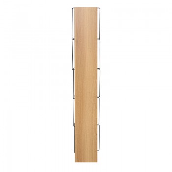 Βιβλιοθήκη mini Tars pakoworld sonoma-μαύρο 50x22x150εκ