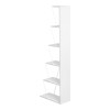Βιβλιοθήκη mini Tars pakoworld λευκό 50x22x150εκ