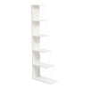 Βιβλιοθήκη mini Tars pakoworld λευκό 100x22x150εκ