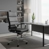 Καρέκλα γραφείου διευθυντή Tokyo pakoworld μαύρο pu 55.5x52x108εκ