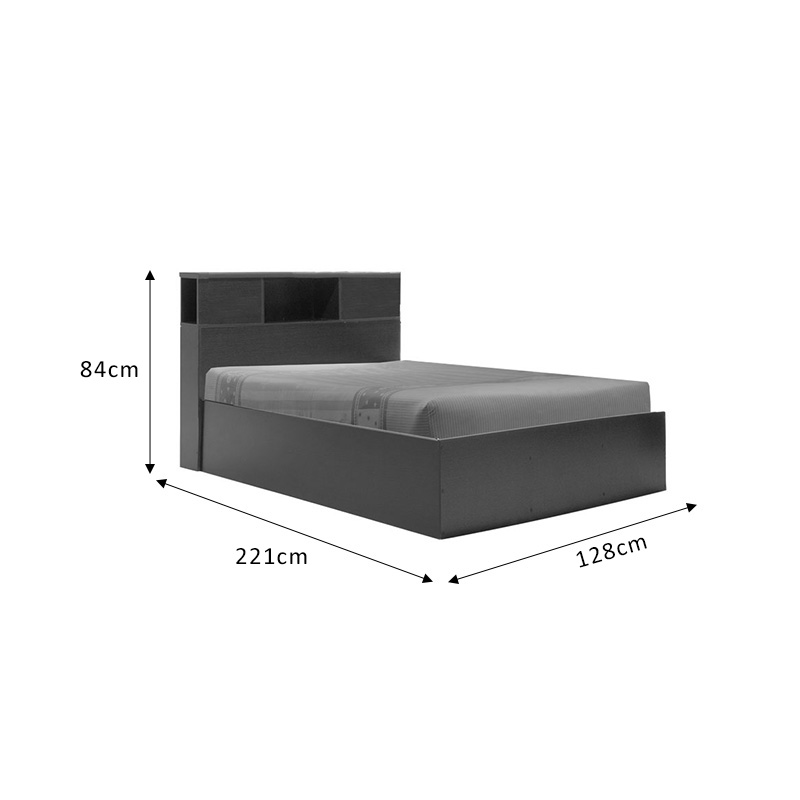 Κρεβάτι με στρώμα Olympus-Perfecto pakoworld wenge 120x200εκ