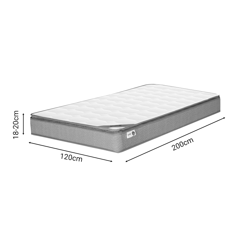Κρεβάτι με στρώμα Olympus-Perfecto pakoworld wenge 120x200εκ