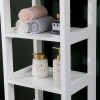 Ντουλάπι-στήλη Larben pakoworld mdf λευκό 40x33x150εκ