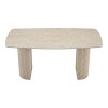 Τραπέζι Loosir pakoworld mdf-sandstone σε όψη τραβερτίνας 180x90x74εκ