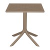 Τραπεζαρία Groovy Hush pakoworld σετ 3τεμ cappuccino PP 60x60x76εκ