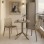 Τραπεζαρία Groovy Hush pakoworld σετ 3τεμ cappuccino PP 60x60x76εκ