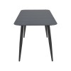 Τραπεζαρία Heven Vista pakoworld σετ 5τεμ μαύρο αλουμίνιο 120x70x72εκ