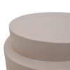 Βοηθητικό τραπέζι Fortox pakoworld MGO cappuccino Φ40x49.5εκ