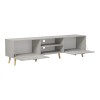 Έπιπλο τηλεόρασης Gorna pakoworld μπεζ εφέ μαρμάρου 180x35x48.6εκ