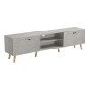 Έπιπλο τηλεόρασης Gorna pakoworld μπεζ εφέ μαρμάρου 180x35x48.6εκ