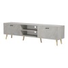 Έπιπλο τηλεόρασης Gorna pakoworld μπεζ εφέ μαρμάρου 180x35x48.6εκ