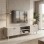 Έπιπλο τηλεόρασης Gorna pakoworld μπεζ εφέ μαρμάρου 180x35x48.6εκ