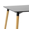 Τραπεζαρία με Καρέκλες Gaston μαύρο και Τραπέζι Natali μαύρο 80x80x76εκ Σετ 5τεμ