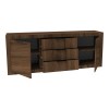 Μπουφές Doha pakoworld καρυδί με oak 210x45x80.5εκ