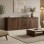 Μπουφές Doha pakoworld καρυδί με oak 210x45x80.5εκ