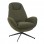 Πολυθρόνα περιστρεφόμενη Flago pakoworld μπουκλέ ύφασμα λαδί 85x88x103.5εκ