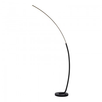 Φωτιστικό δαπέδου Archer pakoworld led μαύρο μεταλλικό 70x28x165εκ