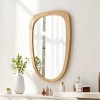Καθρέπτης Phaedra pakoworld MDF σε φυσική απόχρωση 74x2,5x120 εκ