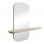 Καθρέπτης Lunaria pakoworld MDF σε φυσική απόχρωση 60x11.5x60εκ