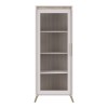 Σύνθετο σαλονιού Belka pakoworld κρεμ με oak 210,6x45x152,6εκ